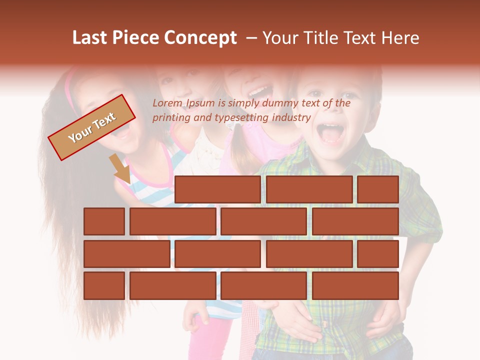 Schoolgirl Elementary Together PowerPoint Template