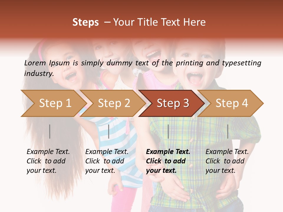 Schoolgirl Elementary Together PowerPoint Template
