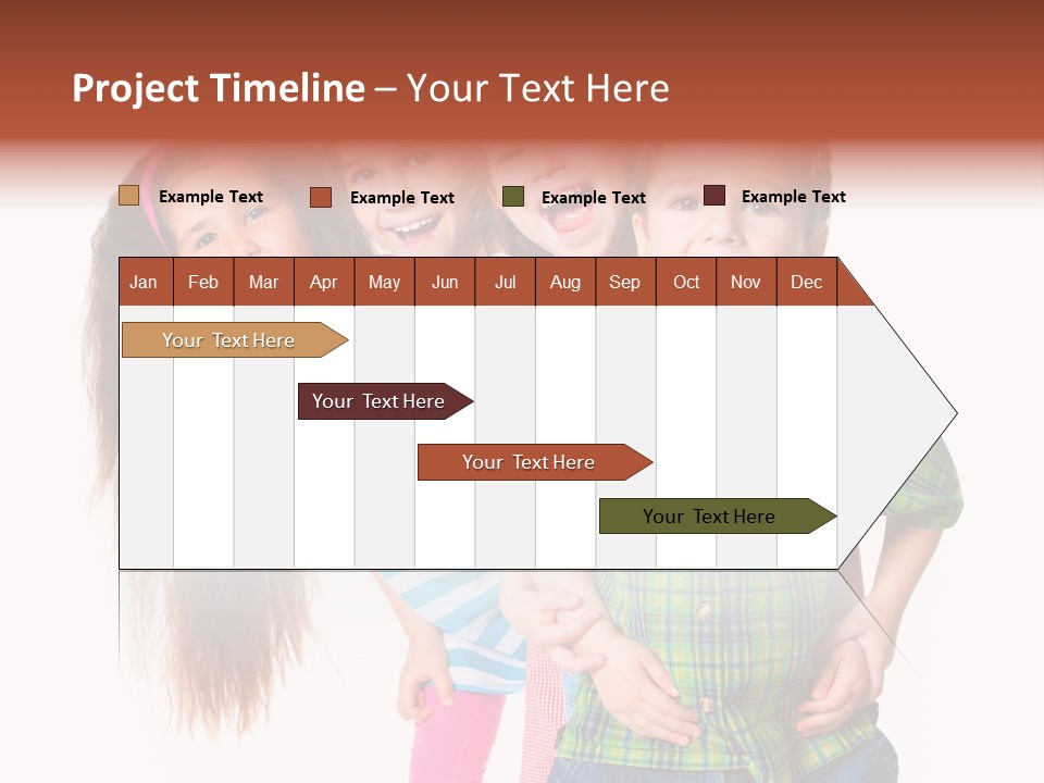 Schoolgirl Elementary Together PowerPoint Template