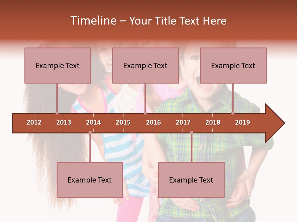 Schoolgirl Elementary Together PowerPoint Template