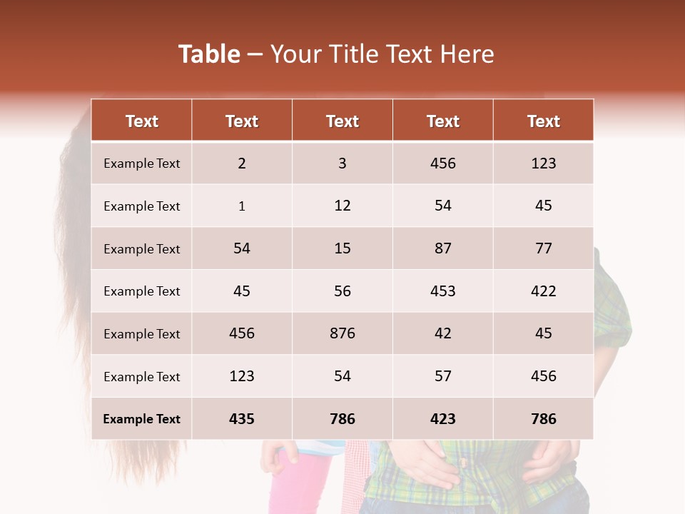 Schoolgirl Elementary Together PowerPoint Template