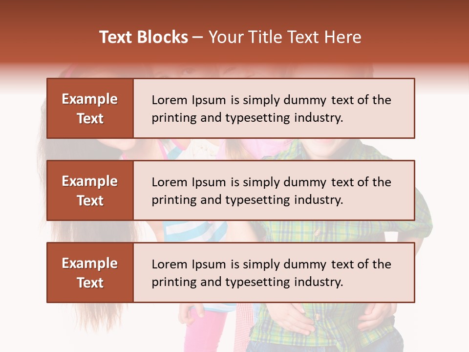 Schoolgirl Elementary Together PowerPoint Template