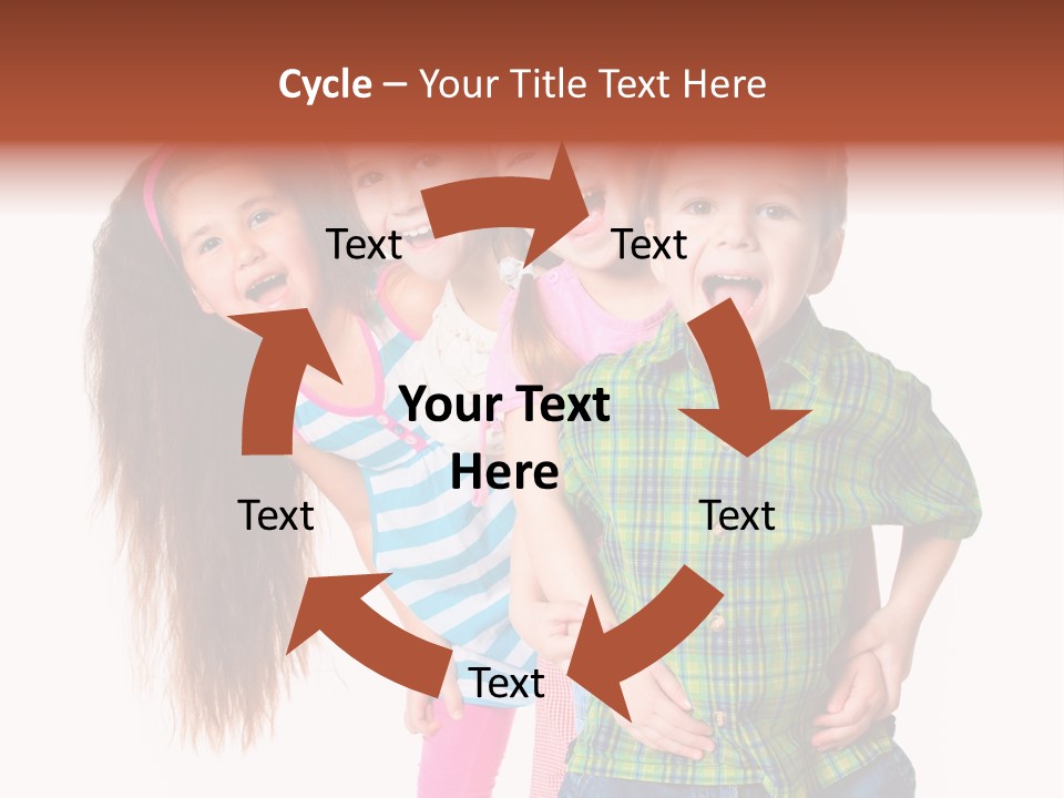 Schoolgirl Elementary Together PowerPoint Template