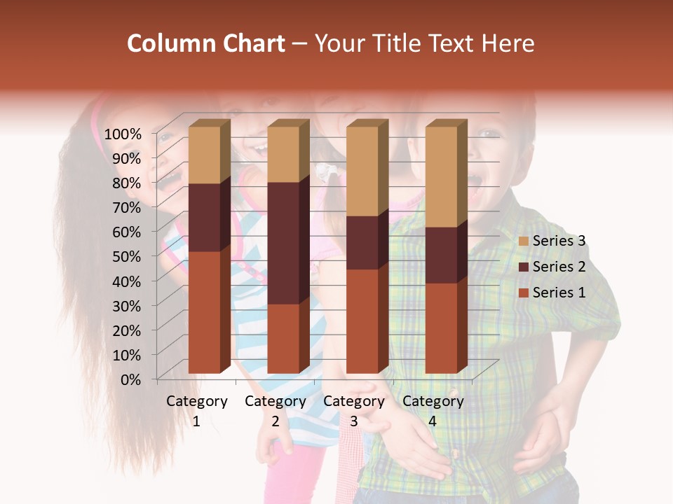 Schoolgirl Elementary Together PowerPoint Template
