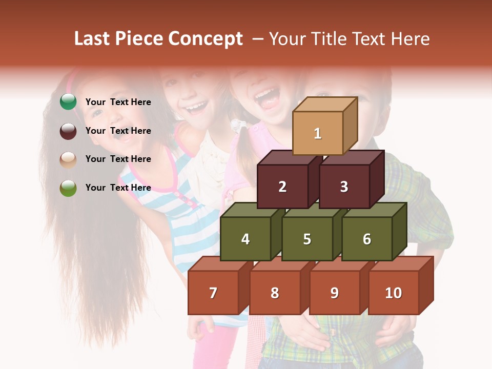 Schoolgirl Elementary Together PowerPoint Template
