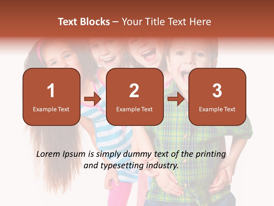 Schoolgirl Elementary Together PowerPoint Template