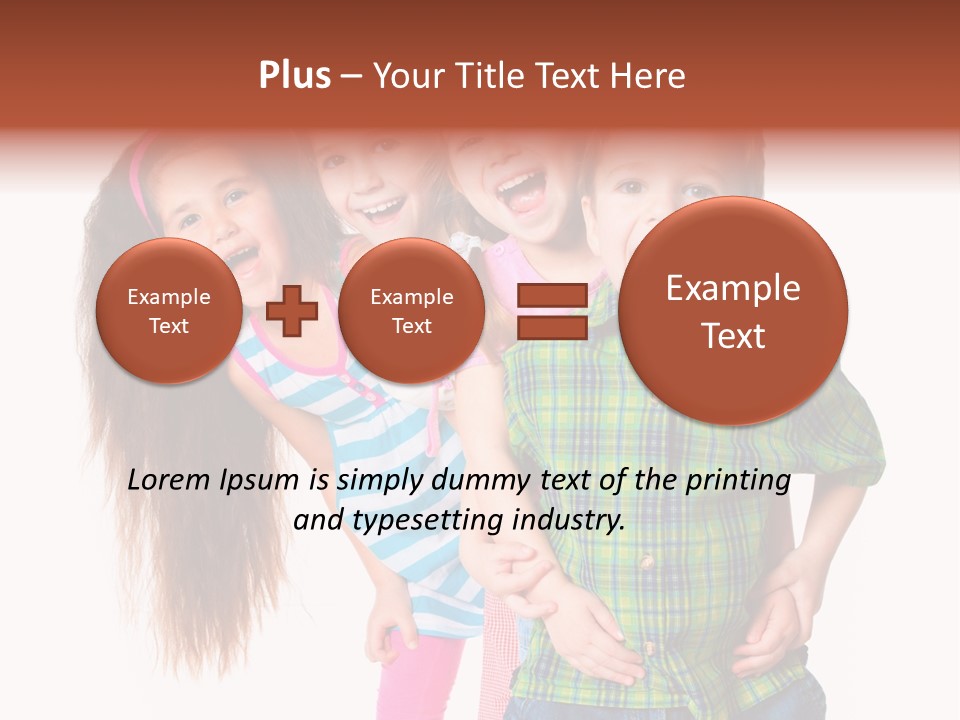 Schoolgirl Elementary Together PowerPoint Template