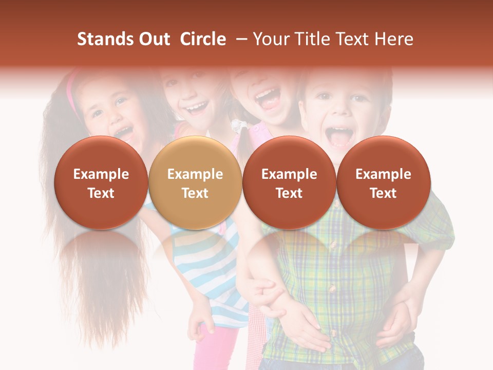 Schoolgirl Elementary Together PowerPoint Template