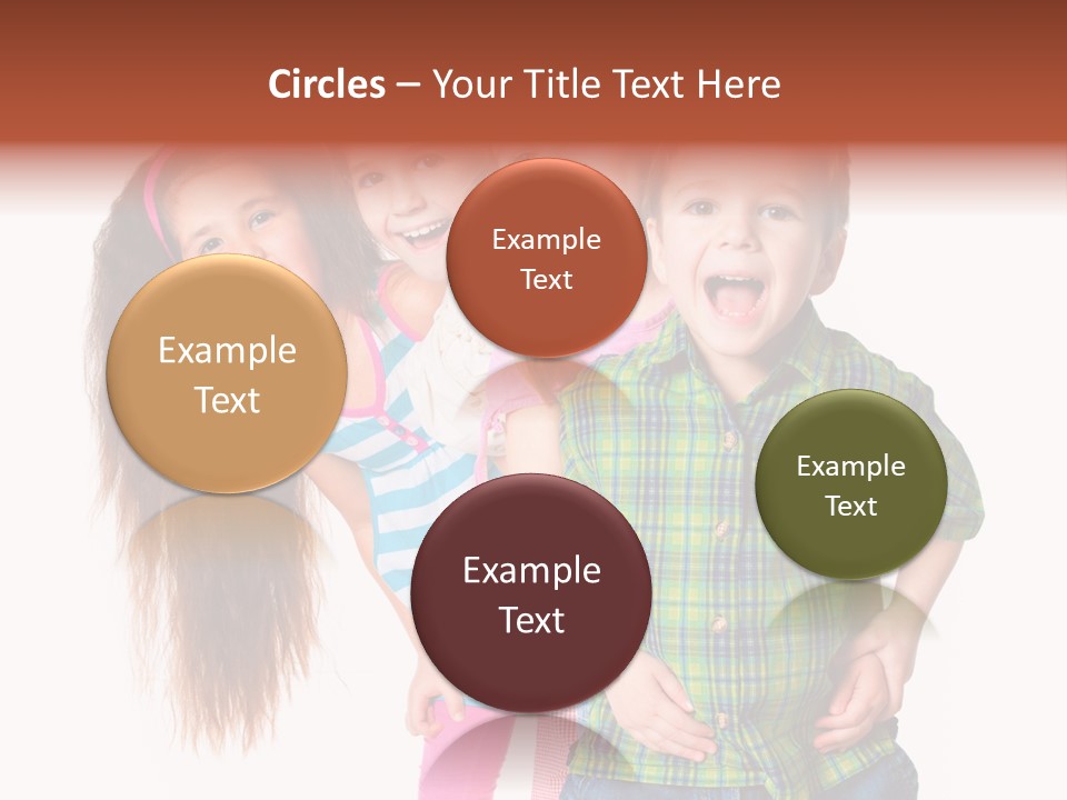 Schoolgirl Elementary Together PowerPoint Template