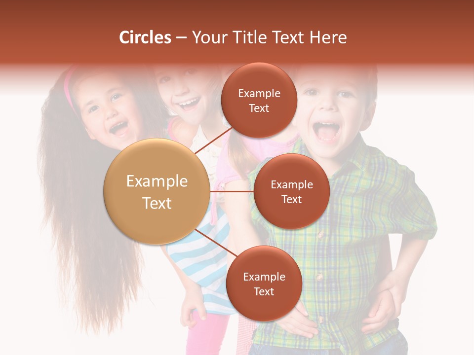 Schoolgirl Elementary Together PowerPoint Template