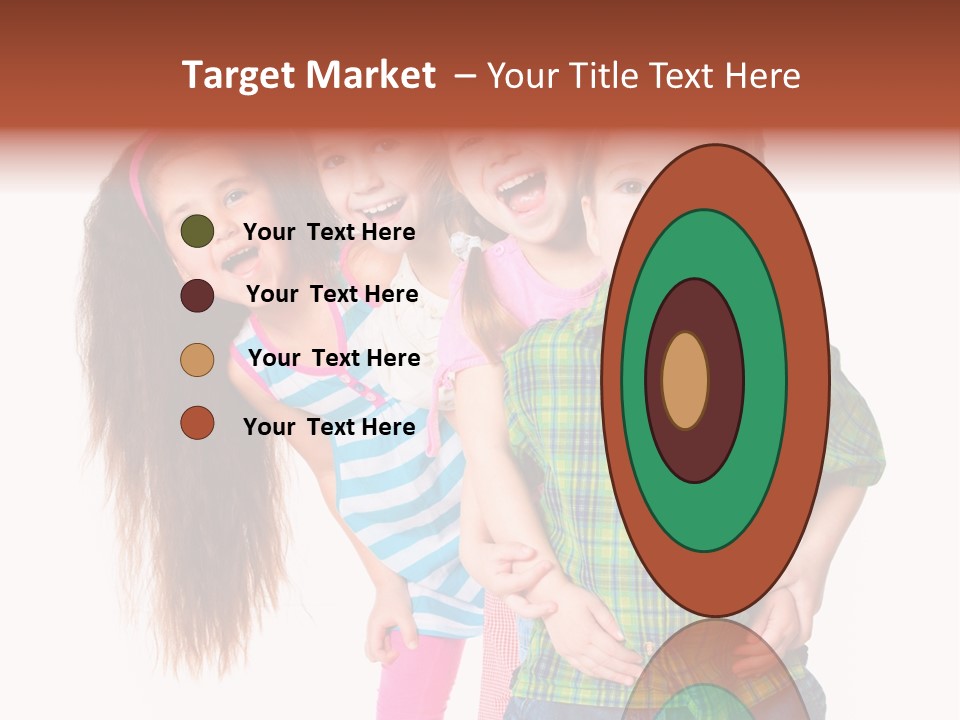 Schoolgirl Elementary Together PowerPoint Template