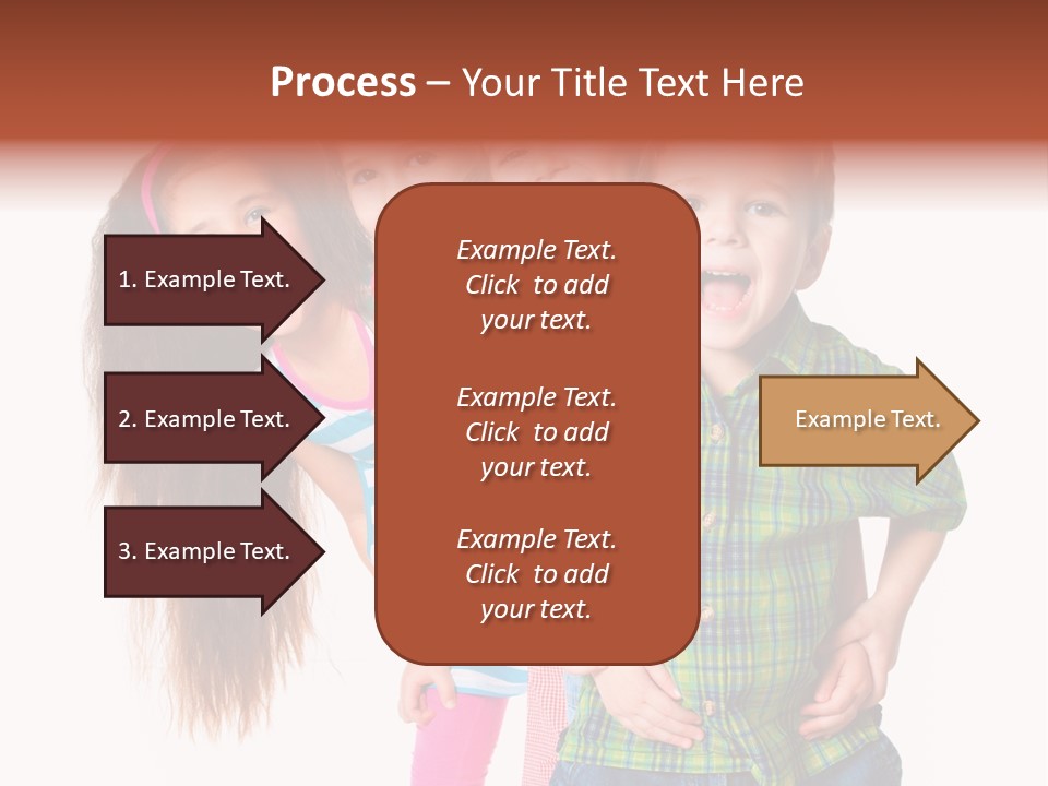 Schoolgirl Elementary Together PowerPoint Template