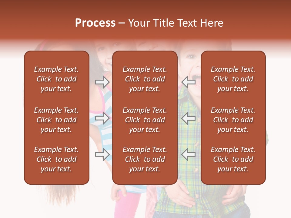 Schoolgirl Elementary Together PowerPoint Template