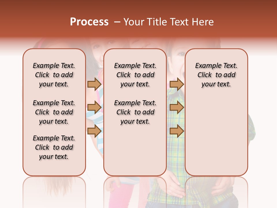 Schoolgirl Elementary Together PowerPoint Template