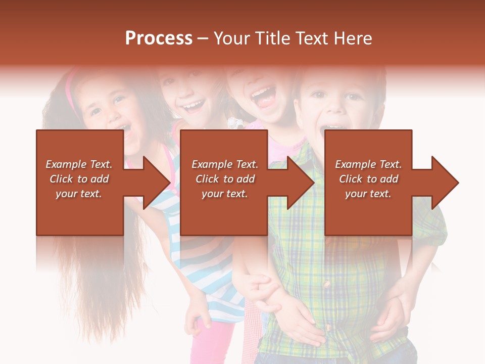 Schoolgirl Elementary Together PowerPoint Template