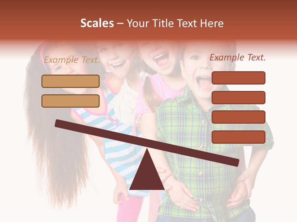 Schoolgirl Elementary Together PowerPoint Template