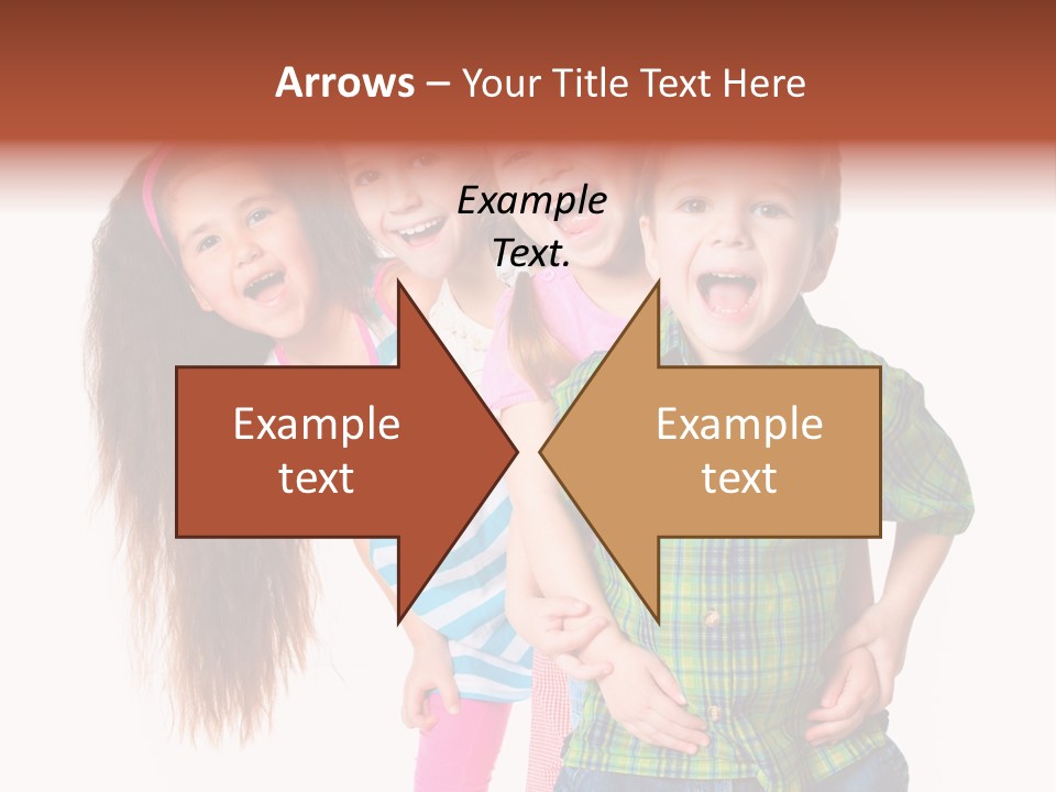 Schoolgirl Elementary Together PowerPoint Template