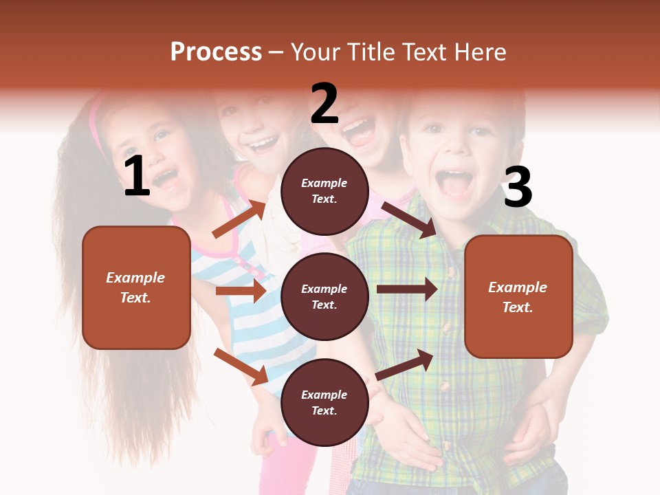 Schoolgirl Elementary Together PowerPoint Template