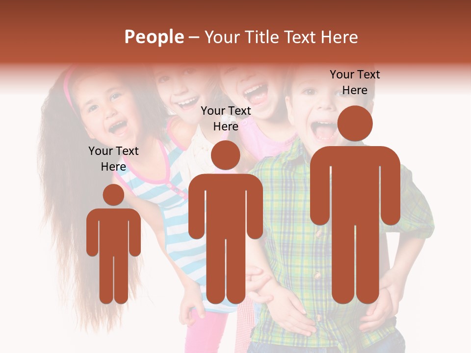 Schoolgirl Elementary Together PowerPoint Template