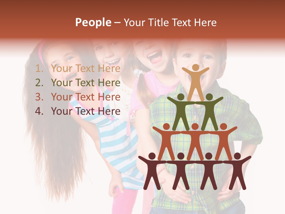 Schoolgirl Elementary Together PowerPoint Template