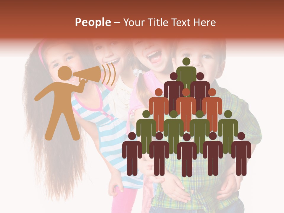 Schoolgirl Elementary Together PowerPoint Template