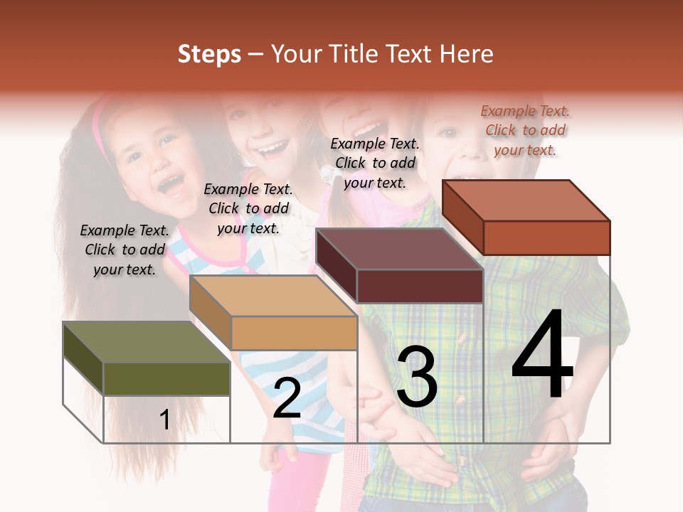 Schoolgirl Elementary Together PowerPoint Template
