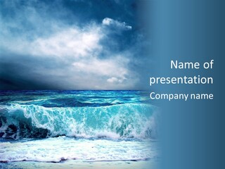 Storm Nature Dark PowerPoint Template