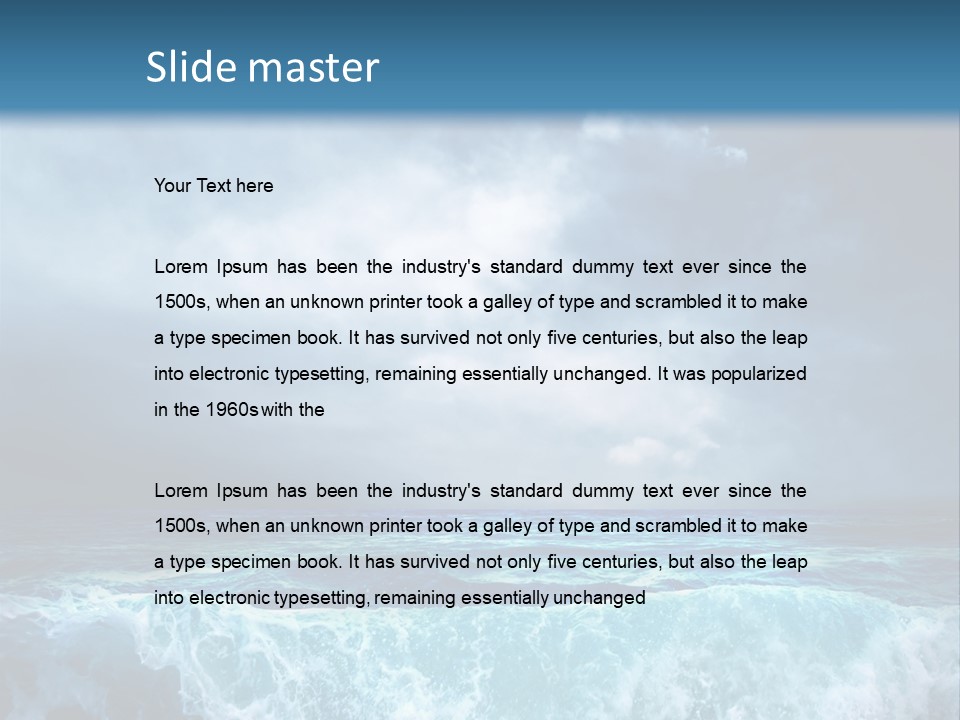 Storm Nature Dark PowerPoint Template