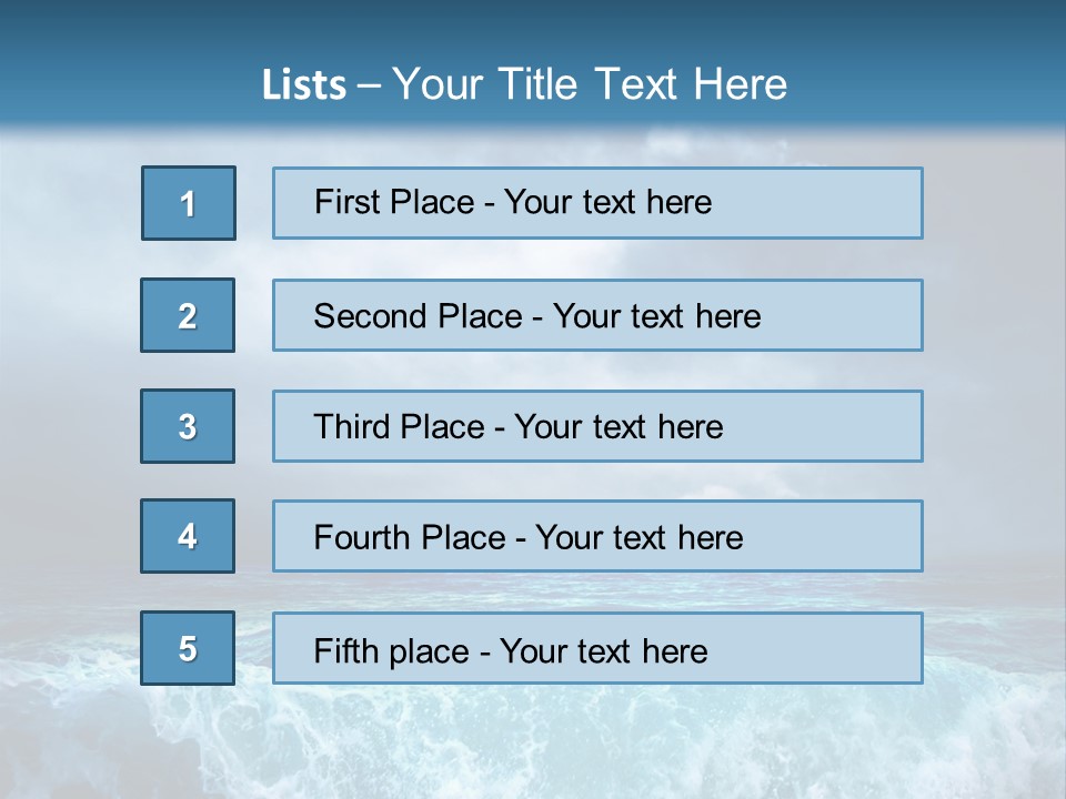 Storm Nature Dark PowerPoint Template