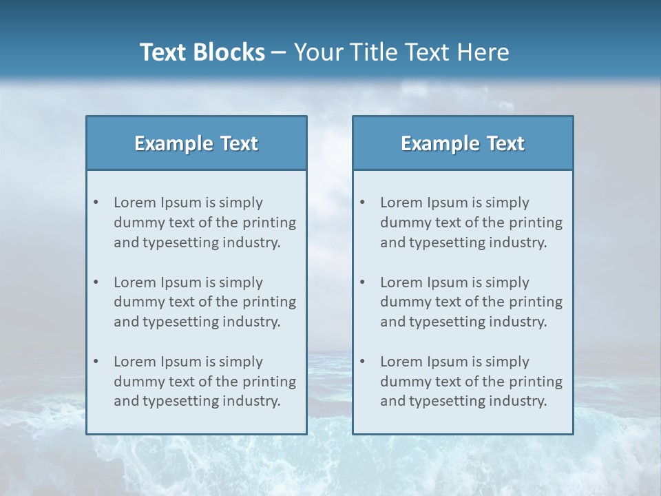 Storm Nature Dark PowerPoint Template