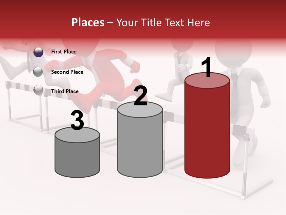 Red Run Speed PowerPoint Template