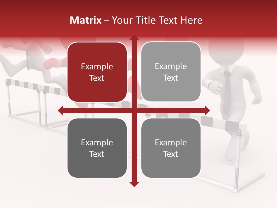 Red Run Speed PowerPoint Template