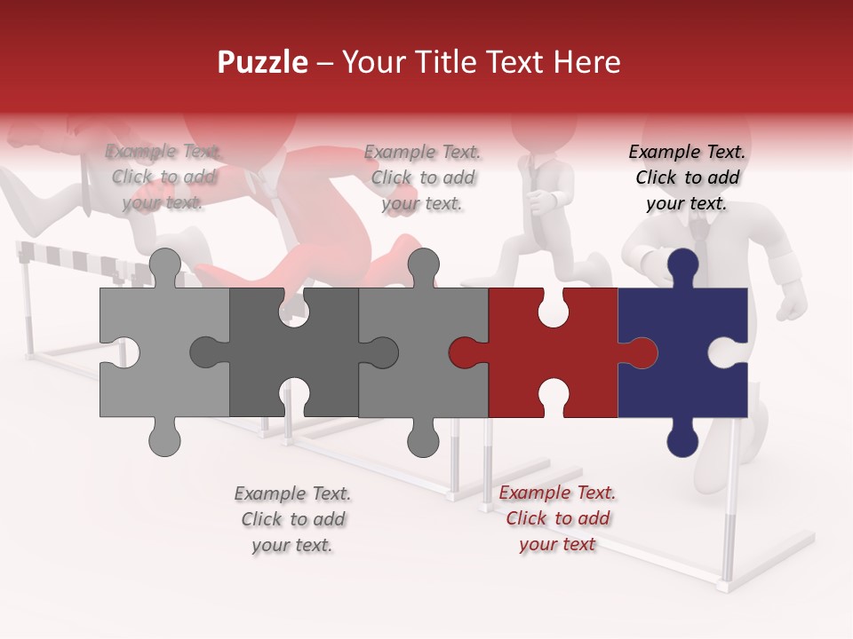 Red Run Speed PowerPoint Template