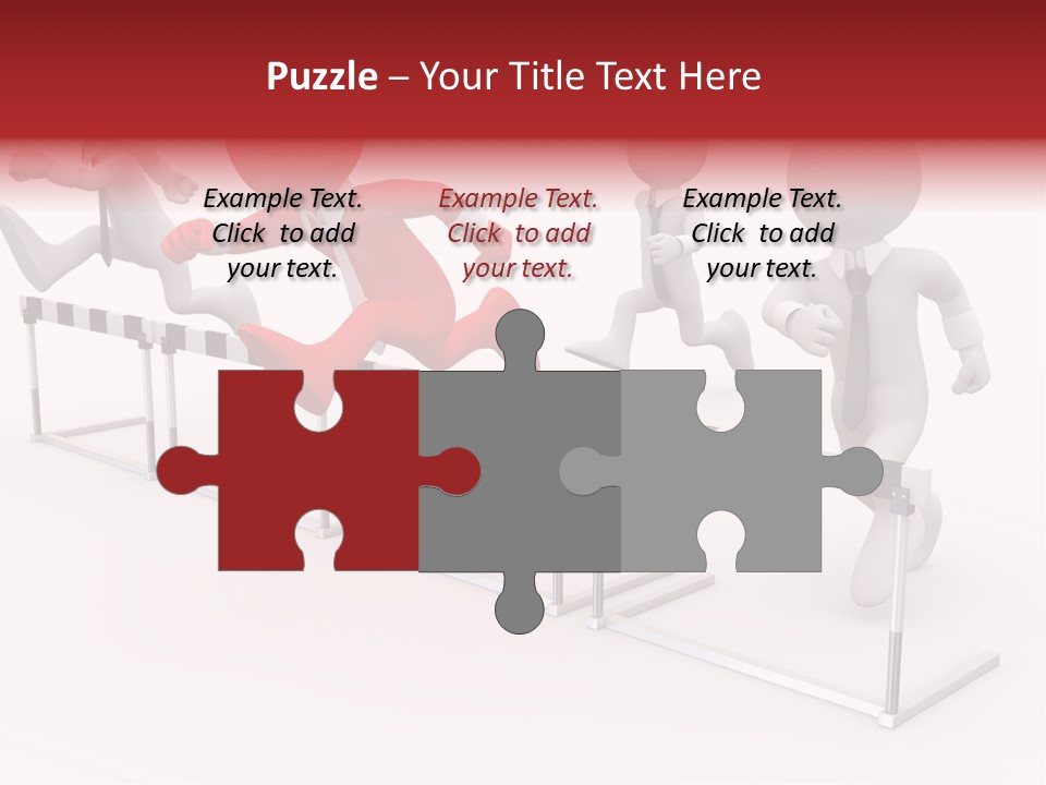 Red Run Speed PowerPoint Template