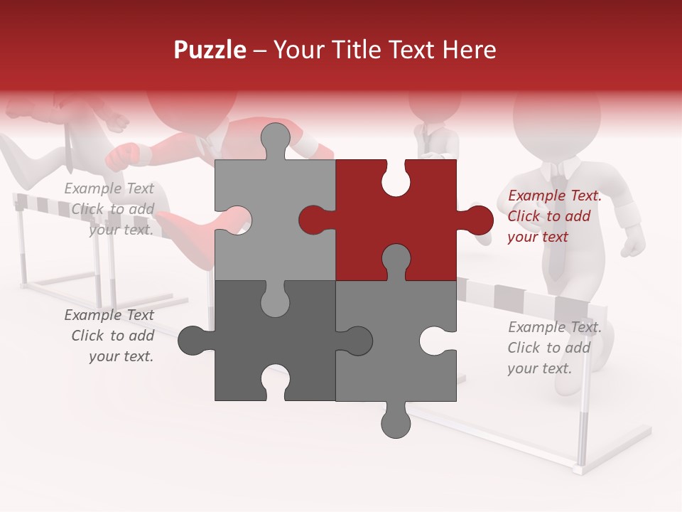 Red Run Speed PowerPoint Template