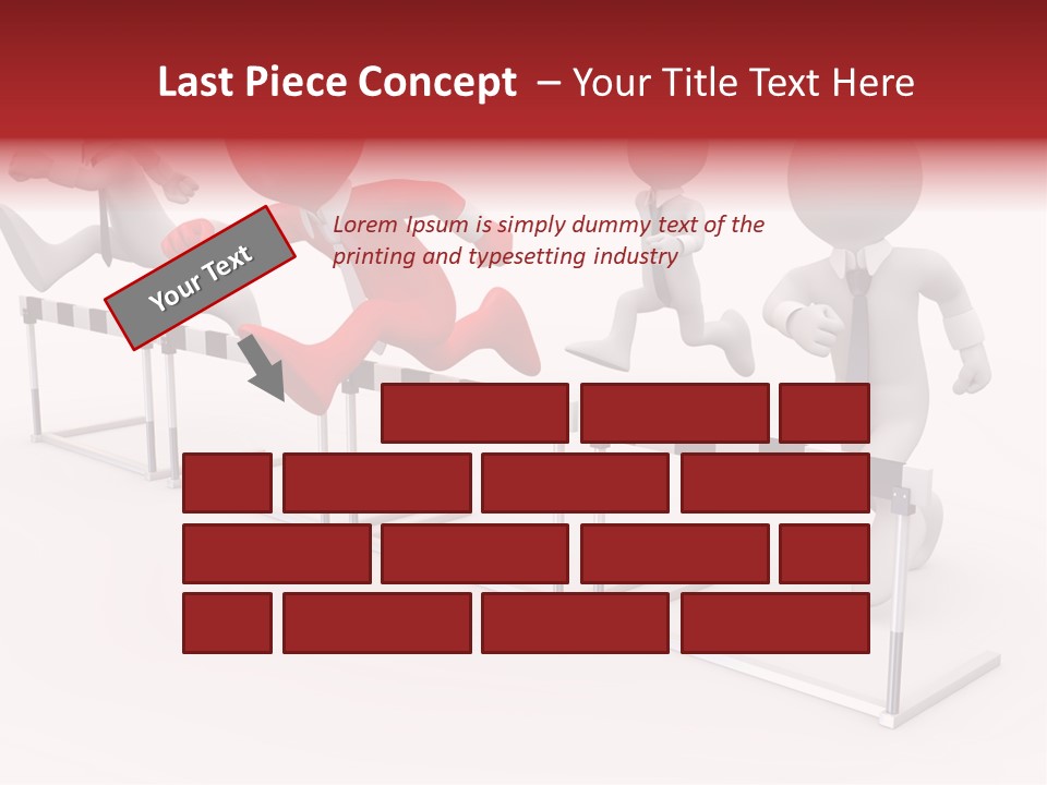 Red Run Speed PowerPoint Template