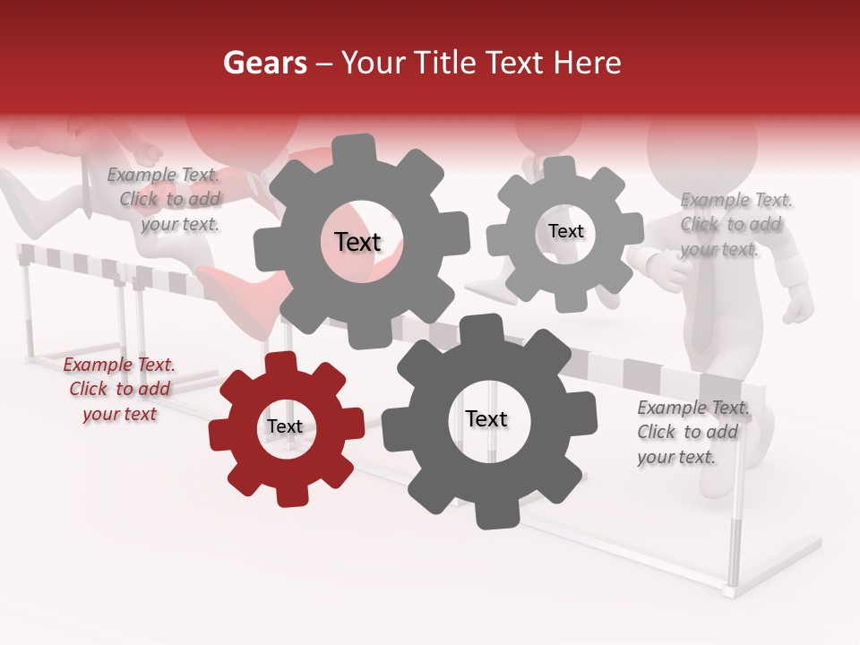 Red Run Speed PowerPoint Template