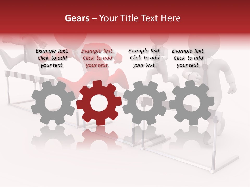 Red Run Speed PowerPoint Template