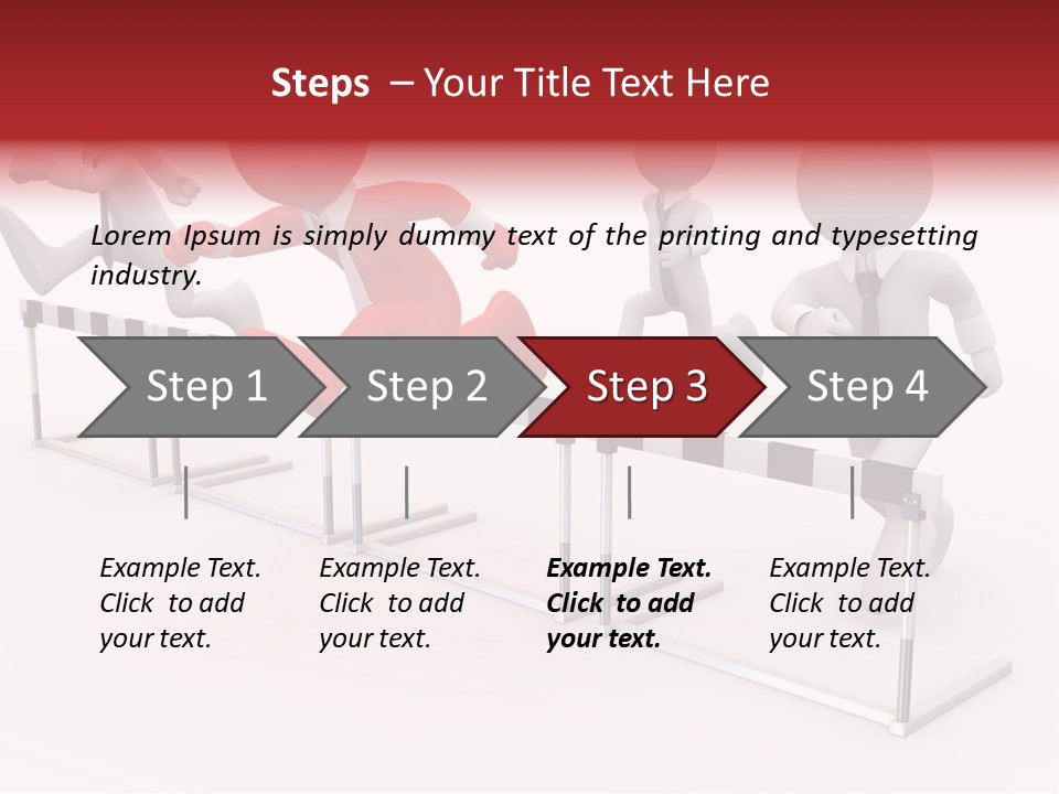 Red Run Speed PowerPoint Template