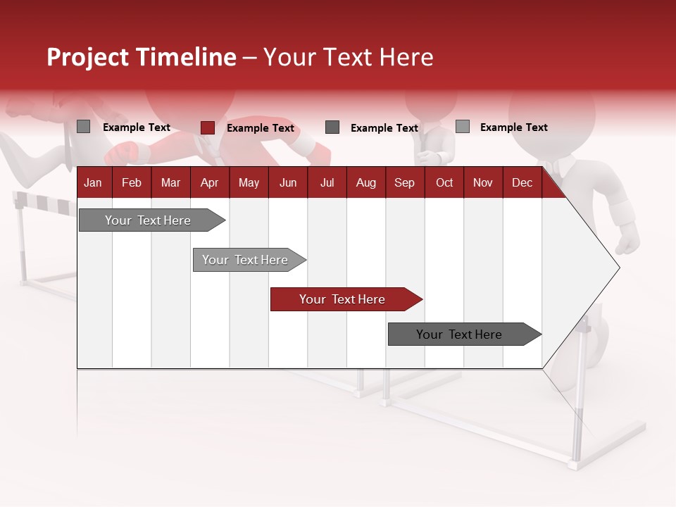 Red Run Speed PowerPoint Template
