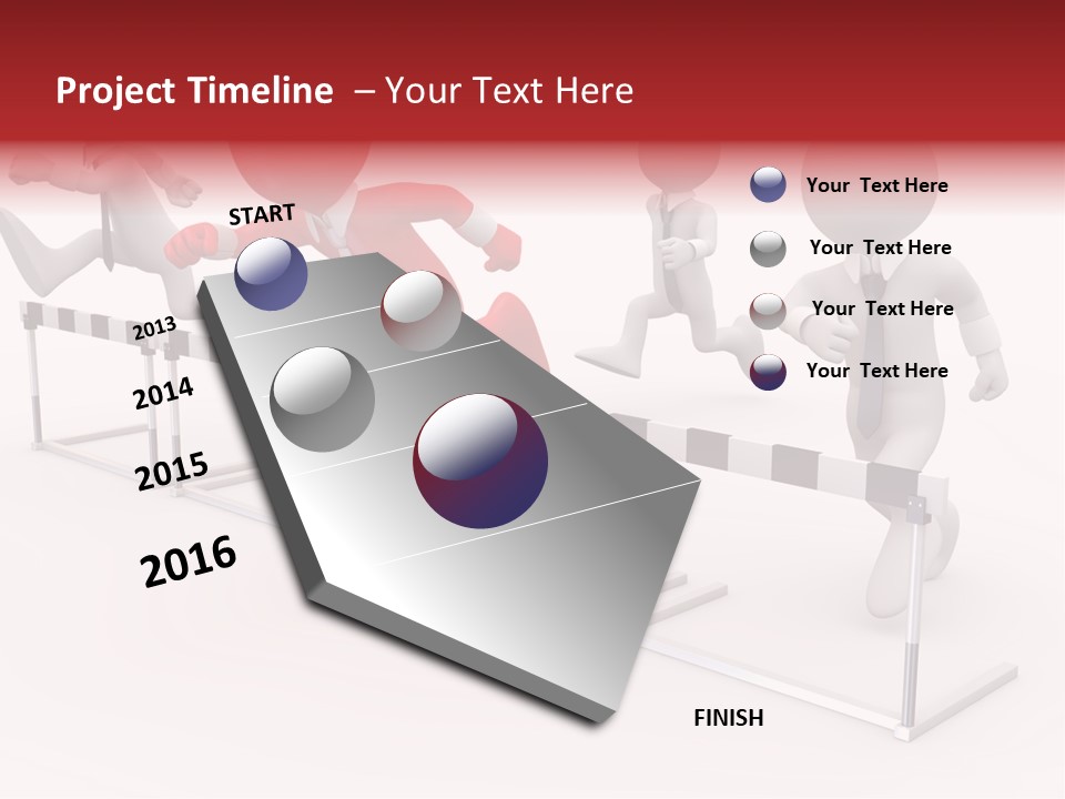 Red Run Speed PowerPoint Template
