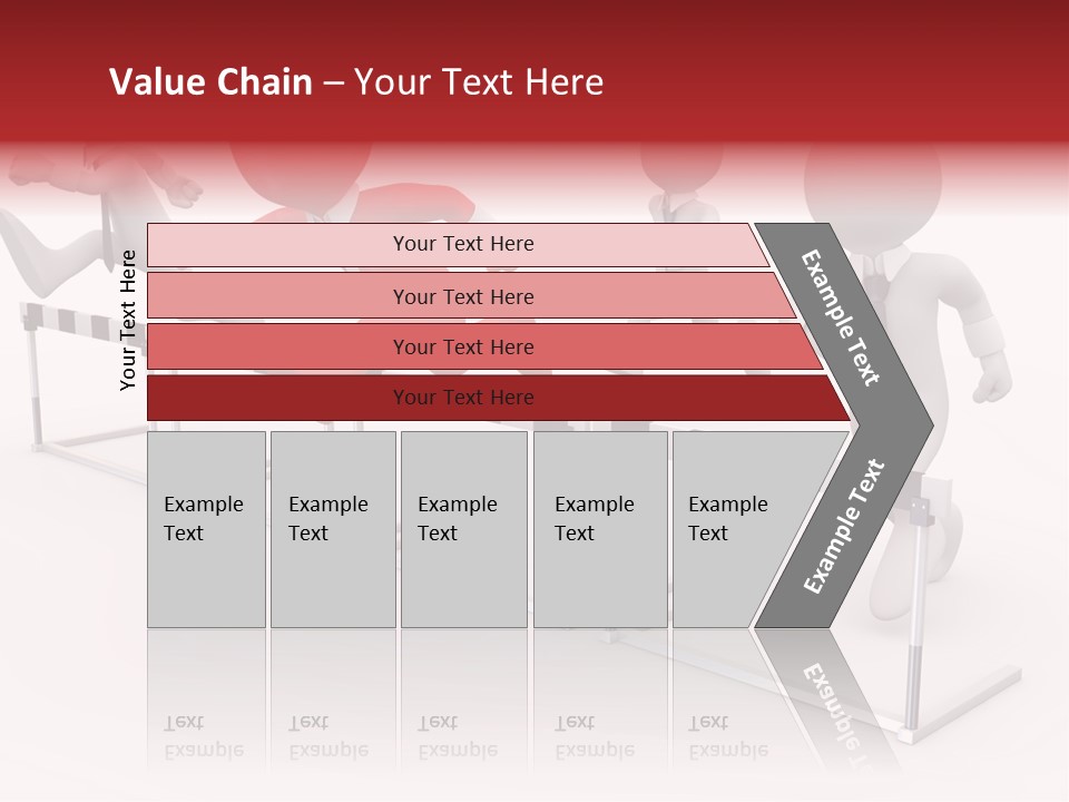 Red Run Speed PowerPoint Template