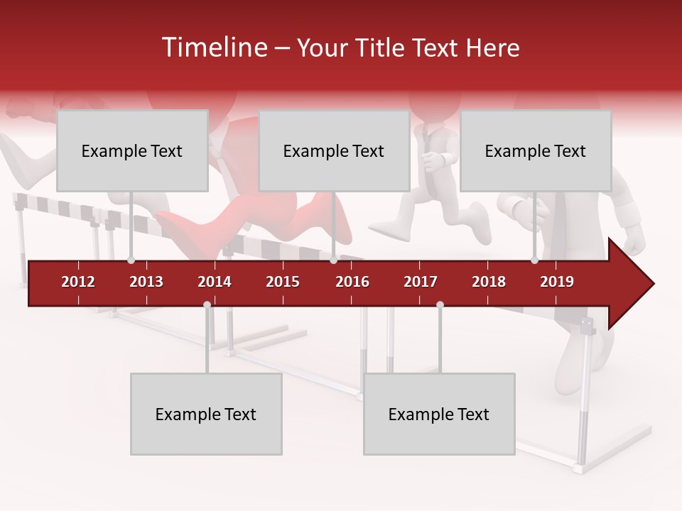 Red Run Speed PowerPoint Template