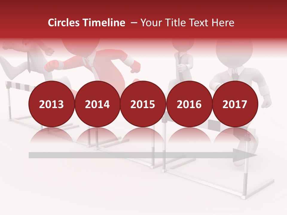 Red Run Speed PowerPoint Template