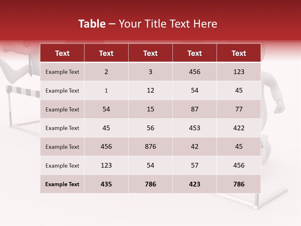 Red Run Speed PowerPoint Template