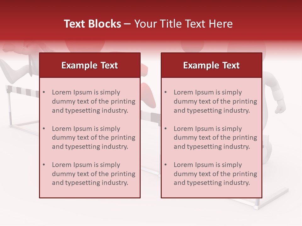 Red Run Speed PowerPoint Template