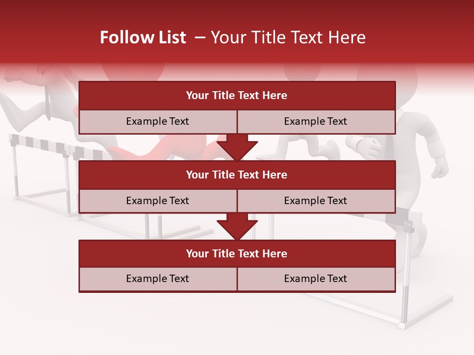 Red Run Speed PowerPoint Template