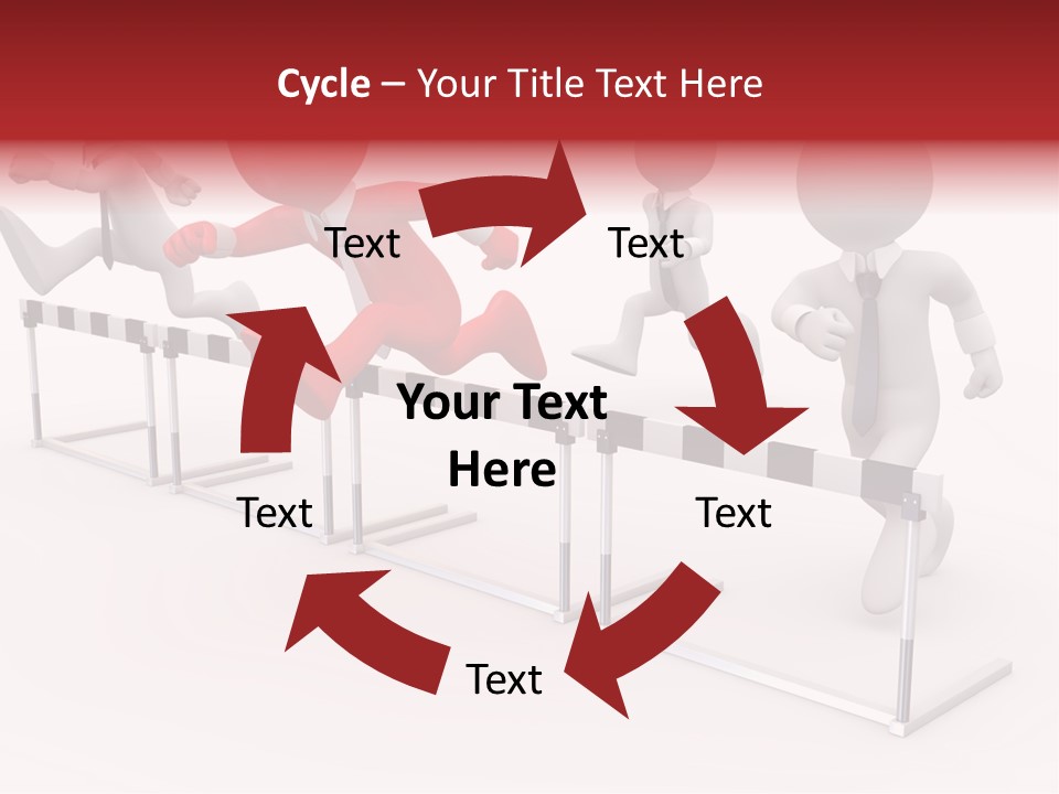 Red Run Speed PowerPoint Template