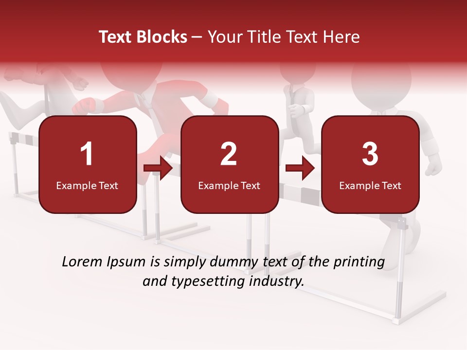 Red Run Speed PowerPoint Template