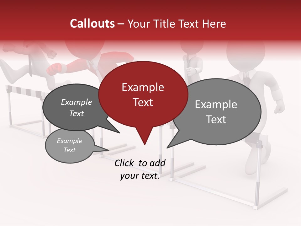 Red Run Speed PowerPoint Template